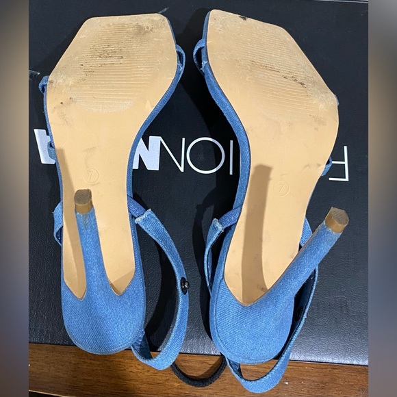 Fashion Nova Meant For Me Heeled Sandals - Blue  Women's Size 7 - Picture 9 of 16